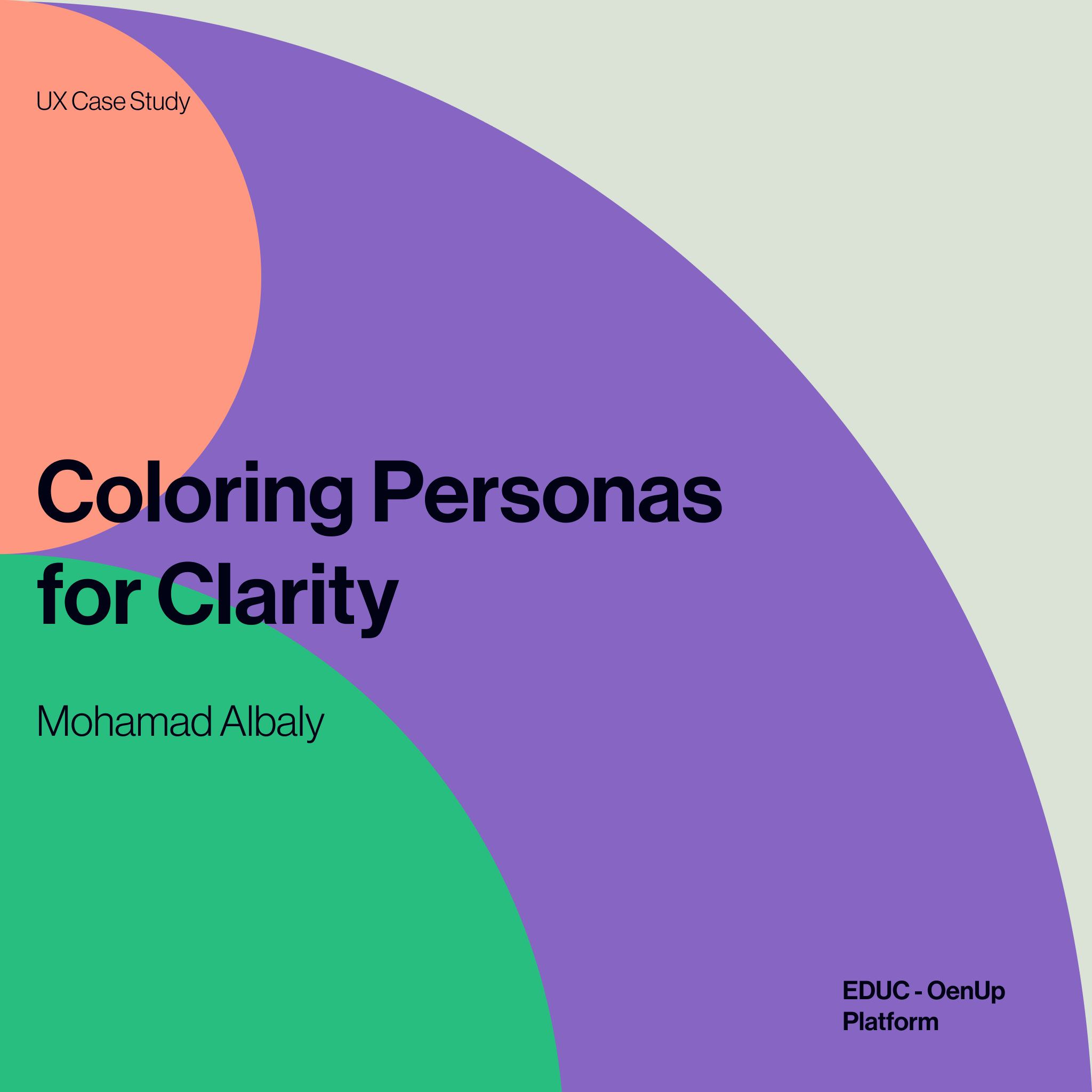 EDUC OpenUp— Coloring Personas for Clarity